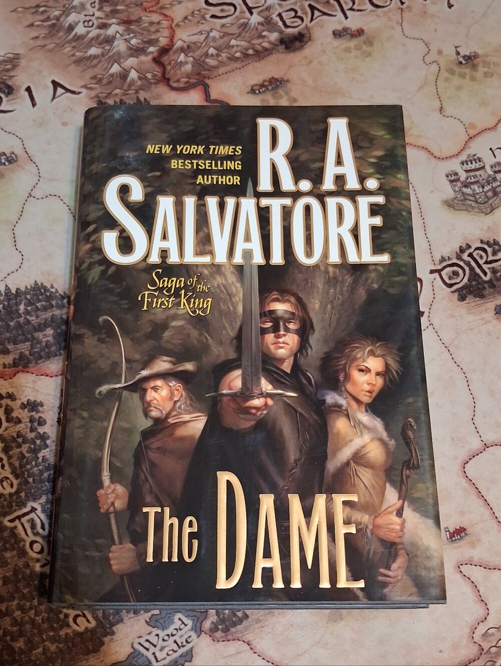 The Dame by R.A. Salvatore hardcover book Saga of the First King, Fantasy